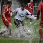 La lluvia se convirtió en el mayor enemigo de ambos equipos
