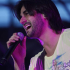 El cantante asturiano Melendi, en su último concierto en León.