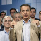 Zapatero, en su intervención tras la reunión del consejo territorial del los socialistas.