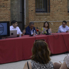 Imagen de la presentación del Foro Territorios Resistentes que se ha celebrado en Sahagún. ACACIO DÍAZ