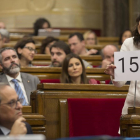 Inés Arrimadas amenaza con el 155 a Quim Torra en la sesión de control del Parlament.