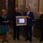 Elianés Fernández, Camilo Lorenzo y Teodoro Martínez, en la Catedral.