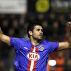 Diego Costa celebra su gol durante el partido disputado contra el Osasuna.