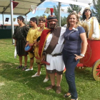 La concejala de Fiestas, Carmen Oláiz, durante la celebración de la feria romana del año pasado.