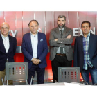 Jesús Rodríguez, Felipe Llamazares, Roberto Núñez y Ángel Fraguas, durante el Filandón dedicado a la Cultural