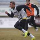 Aketxe y Gonzalo, durante un entrenamiento
