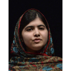 La paquistaní Malala Yusufzai, en su comparecencia de ayer, y el indio Kailash Satyarthi.