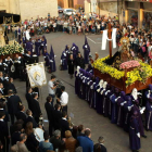 La multitudinaria procesión del Santo Entierro de Viernes Santo de Valencia de Don Juan.