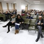 Imagen de la asamblea de militantes del PSOE de Ponferrada celebrada en la sede de UGT.