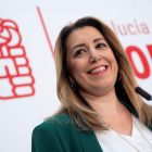 Susana Díaz anunció que se quedará al frente del partido para liderar la oposición. RAÚL CARO