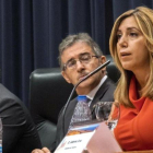 La presidenta de la Junta de Andalucía, Susana Díaz, en un acto oficial en Huelva.