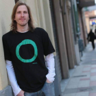 Pablo Fernández Santos, ayer tarde en las calles de León.