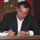 Nicanor Sen en el último pleno celebrado en el Ayuntamiento de Cistierna