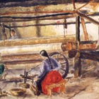 Una de las láminas pintadas por la escuela de cerámica de La Moncloa en 1926.