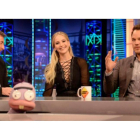 Jennifer Lawrence, entre Pablo Motos y Chris Pratt, el jueves, en un momento de 'El hormiguero'.