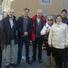 Los responsables de Asaja, con miembros de la zona del Páramo.