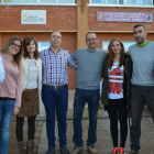 Los seis profesores que participan en el Erasmus +, junto al equipo directivo del colegio. MEDINA