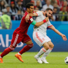 Dani Carvajal debutó con España en el Mundial de Rusia después de superar su lesión. ROBERT GHEMENT