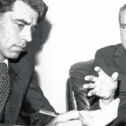 CUERPO A CUERPO. Jesús Hermida (San Juan del Puerto, Huelva, 1937) entrevista a Richard Nixon en el Despacho Oval.