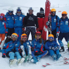 Grupo de competición del Conty durante los entrenamientos.