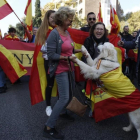 Manifestación a favor de la unidad de España en Barcelona.