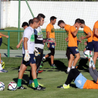 El Astorga está acumulando sesiones de entrenamiento con vistas a llegar a tope a la Liga.