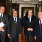 Jesús Terciado, José Antonio Barros, Juan Vicente Herrera y Antonio Fontela.