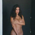 Una de las imágenes de Kardashian desnuda, en su último vídeo promocional.
