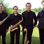 Los integrantes del Cuarteto de Saxofones de Ponferrada.