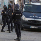 Redada de la Policía Nacional contra el narcotráfico en Algeciras, el pasado mes de marzo.