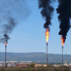 Planta de Repsol en el polígono norte de la petroquímica de Tarragona.