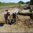 Aspecto del yacimiento arqueológico de La Edrada durante las últimas excavaciones