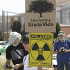 Imagen de una manifestación contra la mina. J. M. GARCÍA