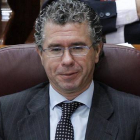 El ya exdiputado y exsenador Francisco Granados, en el pleno de la Asamblea de Madrid.
