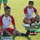 Manu y Antonio Martínez en un entrenamiento. F. OTERO PERANDONES