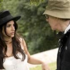 Penélope Cruz junto a Woody Allen en el rodaje de «Vicky, Cristina, Barcelona»