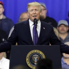El presidente Donald Trump en una rueda de prensa en Ohio el pasado lunes.