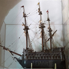 La maqueta del barco que preserva la iglesia. RAMIRO