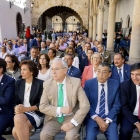 Mañueco, García Cirac y el presidente del Consejo de Cuentas, Jesús Encabo, ayer, en el acto.
