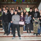 Estudiantes del programa Comenius, en el Ayuntamiento de León.