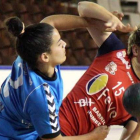 Alicia Cembranos durante un partido de liga.