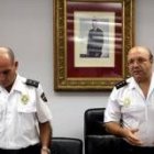 El comisario jefe, Figal, y el jefe de la Policía Judicial, Castaño