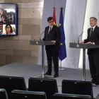 Rueda de prensa, ayer en Madrid. BORJA PUIG DE LA BELLACASA