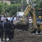 Trabajos para remediar los desperfectos en El Salvador.