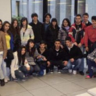 Estudiantes del IES de Astorga, en su visita a la redacción del periódico.
