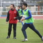 Rubén Vega, junto a José Carlos Granero, puede volver hoy a la titularidad en El Toralín.