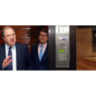 Herrera sale de la reunión con los dirigentes del PP de la Comunidad