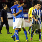 La plantilla de la Deportiva espera que la felicidad del miércoles se prolongue hasta hoy.