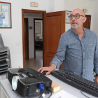 Jorge Peña, ayer, en el centro de Proyecto Hombre de Ponferrada. L. DE LA MATA