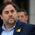 Oriol Junqueras, el pasado día 2 de noviembre, a su llegada a Madrid para declarar. /